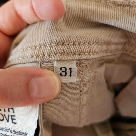 Closed Made In Italy Khaki Colored Jeans Size 31 - Picture 7 of 7